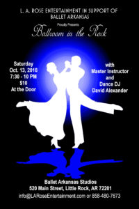 dance with passion, ballroom in the rock, david alexander, L. A. Rose Entertainment, Ballet Arkansas